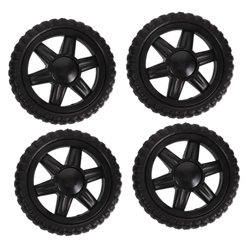VOSAREA 4pcs Heavy Duty Rolling Cart Wheels Replacement for Grocery Trolley Utility