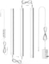 ASOKO Under Cabinet Led Light Plug in, Dimmable Daylight White 4500K, 3