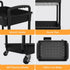 4 Tier Rolling Utility Cart with Handle,REBECAT Utility Cart Made of Multifunctional Storage Organizer Tool