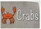 Fastasticdeals Decal Stickers Multiple Sizes Crabs Restaurant Cafe Bar Industrial Vinyl Safety Sign