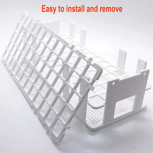Plastic Test Tube Rack 2 Pack, 60 Holes Lab Holder for 17mm and Below Test Tubes, Detachable