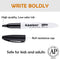 Dry Erase Markers Chisel Tip Black, 72 Pack Low-Odor White Board Markers for Office and School Supplies