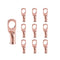 10pcs 6 AWG-3/8” (M10) Ring Terminals, Heavy Duty Copper Wire Lugs Battery Cable Terminal Connectors