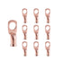 10pcs 6 AWG-3/8” (M10) Ring Terminals, Heavy Duty Copper Wire Lugs Battery Cable Terminal Connectors