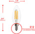 Xtricity B11 LED Bulb with E12 Base, 3.5W Torpedo Filament Chandelier Bulb, 40W Equivalent, 300 Lumens, Soft White