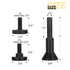 Die Grinder Cut-Off Wheel, 55 Pcs 3 Inch Cut Off Wheels with 1/4 in Mounting Mandrel Kit for Metal & Stainless Steel
