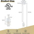 E26 1M/3.28FT Industrial Mini Pendant Light Kit UL White Pendant Light Kit Vintage Retro Edison Hanging Lamp