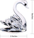 H&D HYALINE & DORA Sparkle Crystal Swan Figurine Collection - Paperweight Table Centerpiece Ornament