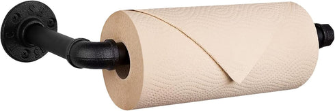 Livabber Industrial Pipe Toilet Paper Holder - Vintage Style DIY Wall Mount