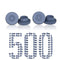 ALWSCI 500PCS Grey Rubber Butyl Stoppers for 13mm Mason Jar Lids, Self Healing Injection Ports, Headspace Septa