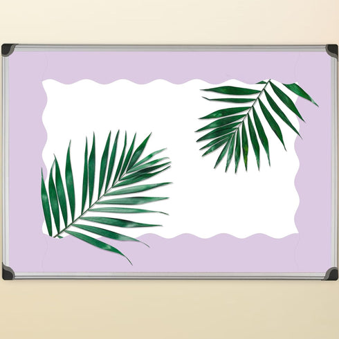 Lavender Bulletin Board Border - Light Purple Scalloped Border Trim for Classroom, 52ft One Roll