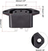uxcell C13 Panel Mount Plug Adapter 250V AC 10A 3 Pins IEC Inlet Module Plug Power Connector, Pack of 2