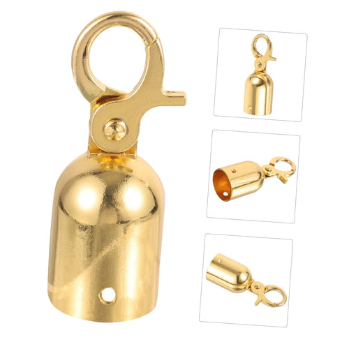 DOITOOL 5pcs Rope End Stop Crowd Control Rope Ends Fittings Hooks, Snap Post Queue Hooks, Stainless Steel Fastener