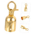 DOITOOL 5pcs Rope End Stop Crowd Control Rope Ends Fittings Hooks, Snap Post Queue Hooks, Stainless Steel Fastener