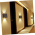 balacoo Square LED Wall Lamp Modern Black Wall Sconce for Indoor Use Stylish Lighting Decor for Living Room Bedroom