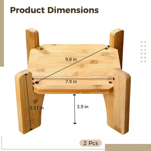 Toyosport 2 7.9 20 cm 4 3.9 10 cm Pcs Iced Beverage Dispensers Wood Stand, in / Drink Dispenser Stand, Legs Water