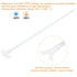 MECCANIXITY PTFE Electric Stirring Rod, 300x40mm Overhead Stirrer Mixer Shaft with Foldable Paddle