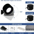 BHBP 360 (black-2pcs) LED Magnetic Wall Light with Rotation Touch Remote Control Rechargeable Reading Mural Lights