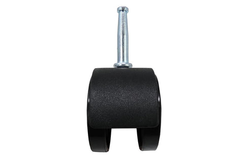 Shepherd Hardware 9418 2-Inch Twin Wheel Office Chair Caster, 5/16-Inch Stem Diameter, 75-lb Load Capacity, Black, 2
