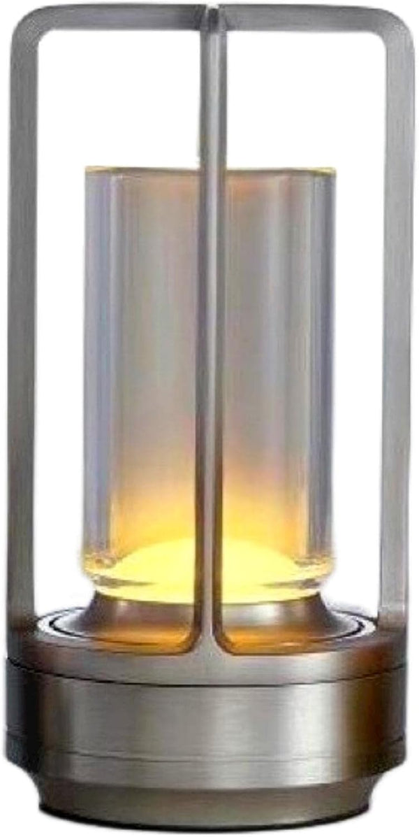 Cordless Restaurant Table Lamp, Battery Powered Rechargeable Desk Lamp with Touch Dimmer