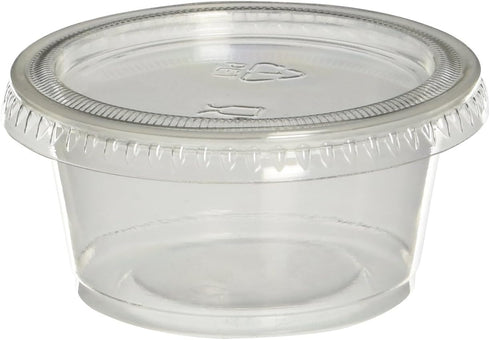 Polar Ice Jello Shot Souffle Cups with Lids - 2-Ounce, Translucent, 40-Pack