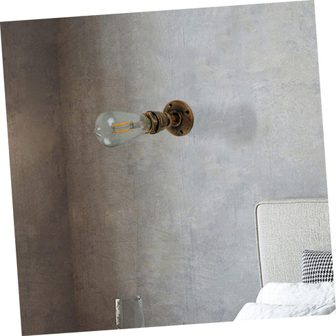 KALLORY Vintage Rustic Wall Sconce - Iron Light Fixture for Home