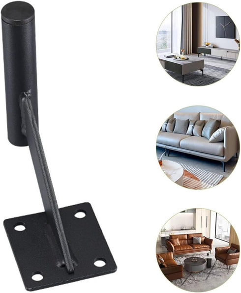 15cm Ciieeo Metal Furniture Legs for Coffee Table and Dresser, Black Sand Heavy Duty Sofa Couch Support Feet