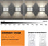 Set Light,Aluminum,Hardwired,Dimmable, 3000K, 1400Lm Wall Sconces of Two | Modern LED Indoor Wall Lights,Up and Down