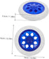 2pcs ARTIBETTER Replacement Wheels for Folding Grocery Shopping Cart Sturdy Plastic Rolling Cart Wheels Compatible