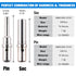 JRready ST6294 Deutsch Solid Contact Size 12 Male Pin and Female Socket for DTP DTHD HD10 HD30 Connectors, 12-14AWG
