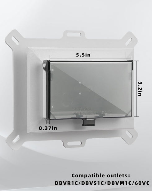 Electrical Box Replacement Cover, DBHW-1 Extra Duty Replacement for All-Weather Use, Type 3r Enclosure Cover for Wet Locations Can be adapted to DBHS1W/DBHR1W/DBHM1W/DBHR141W Improve Electricity (1)