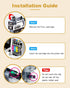 LC401BK Ink Cartridges Replacement for Brother LC-401, 2 Black for MFC-J1010DW MFC-J1012DW MFC-J1170DW Printer