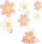 Fluxynara 6 PCS Daisy Felt Flower Wall Decor, Daisy Bulletin Board for