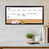 Magnetic Weekly Dry Erase White Board and Cork Board, Black Wood Frame, Magnetic Surface Whiteboard for Home