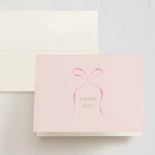 Minted Thank You Cards Pack, 10 Thank You Cards with 10 Envelopes,
