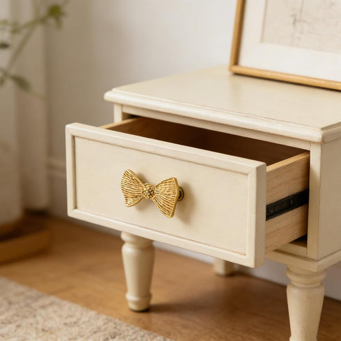 Generic Unique Drawer Pulls Brass Dressers Knob Cupboard Handle Modern Furniture Handle Bowknot Shape Bedside Cabinet