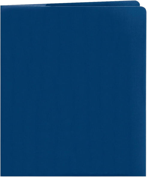Smead Lockit Two-Pocket Heavyweight Folder, Dark Blue, Letter Size, 25 per Box (87982)