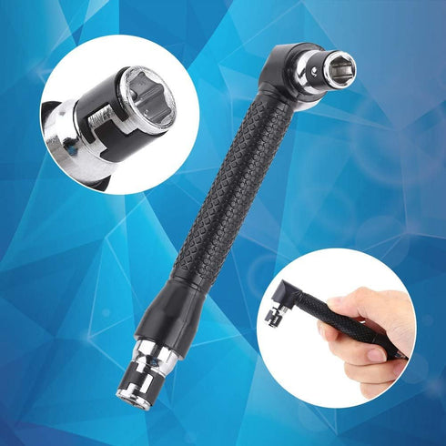 Socket Wrenches, Torque Wrenches, L Shape Wrench Driver 1/4 Inch Hex Socket Wrench Double Head for Screwdriver Bits Hand Tool, Angle Grinder Socket Wrench for Wood Workers Builders Technician by Naroote