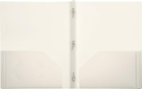Lion 2-Pocket Plastic Folder with Fasteners, Clear, 1 Folder (92310-CR)