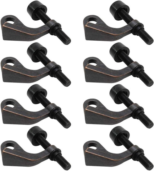 Litepak Heavy Duty Hinge Pin Door Stop (8 Pack, Oil Rubbed Bronze) Adjustable Door Saver