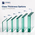 3/16 2-Day YANA Custom Cut to Size Round Glass | Tempered & Annealed | Thick | Table Top, Glass Shelves, Cabinet Door