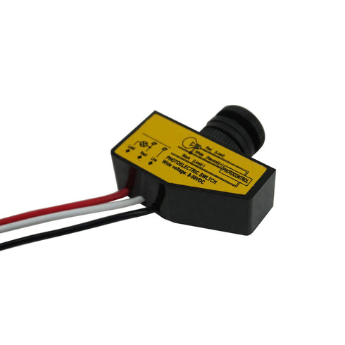 Proshopping 2 8-50V 3.5A 12V 24V 36V 48V) Pieces DC Photoelectric Switch, Dusk to Dawn Sensor for Outdoor Lighting