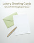 50 Pack 4x6 Inches, MAOBUYOU Floral Thank You Cards with Envelopes, Bulk Greeting Cards Green Envelopes