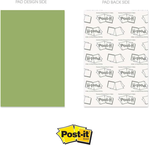 Trendy Spring Sage Sticky Note Pads, 4" x 6", Recycled, Set of Six Pads, 50 Sheets Each, Made in The USA