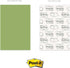 Trendy Spring Sage Sticky Note Pads, 4" x 6", Recycled, Set of Six Pads, 50 Sheets Each, Made in The USA