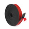 WochiTV Adhesive Solid Rubber Strips, 2" Wide x 1/16" Thick x 180" Long, Self Stick Black Neoprene Rolls