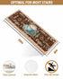 BOHOOSKYLAR 4 8"x30" Green Coffee Cup Beans Stair Treads Sugar Vintage Dark Brown Indoor Non Slip Peel and Stick Stair