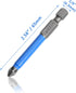 10 Pcs Magnetic Phillips Screwdriver Bit Set, 2.56 Inch Long PH2 Non-Slip Electric Screwdriver Bits with 1/4" Hex