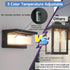 FUPE 24W 3-Color 2200LM IP65 Dimmers 1 Pack Outdoor Lights for House Exterior Lighting Fixtures Adjustable Waterproof