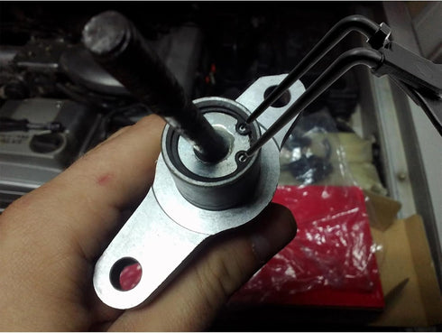 Snap Ring Pliers, 90 Degree Long Nose Heavy Duty Internal Master Cylinder Retaining Ring Pliers for Trucks,